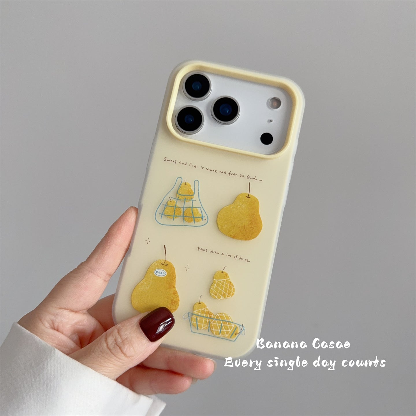 BananaCase yay ins niş açıq sarı Sidney illüstrasiya iPhone17 Apple 16pro mobil telefon qutusu 15promax ikisi birdə 17promax düşməyə qarşı 13/14pro sərt çanta