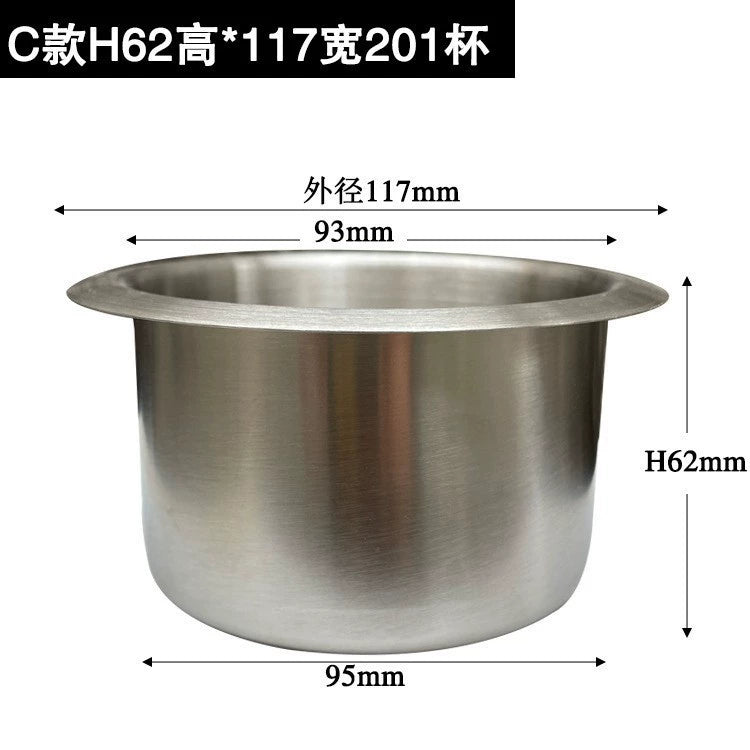 Paslanmayan Polad Kubok Nəlbəki Divan Kuboku Oturacaq RV Yaxta Bərpa Yük maşını Avtomobil Su Bardağı Tutacağı Kubok Yuvası Avtomobil Külqabı