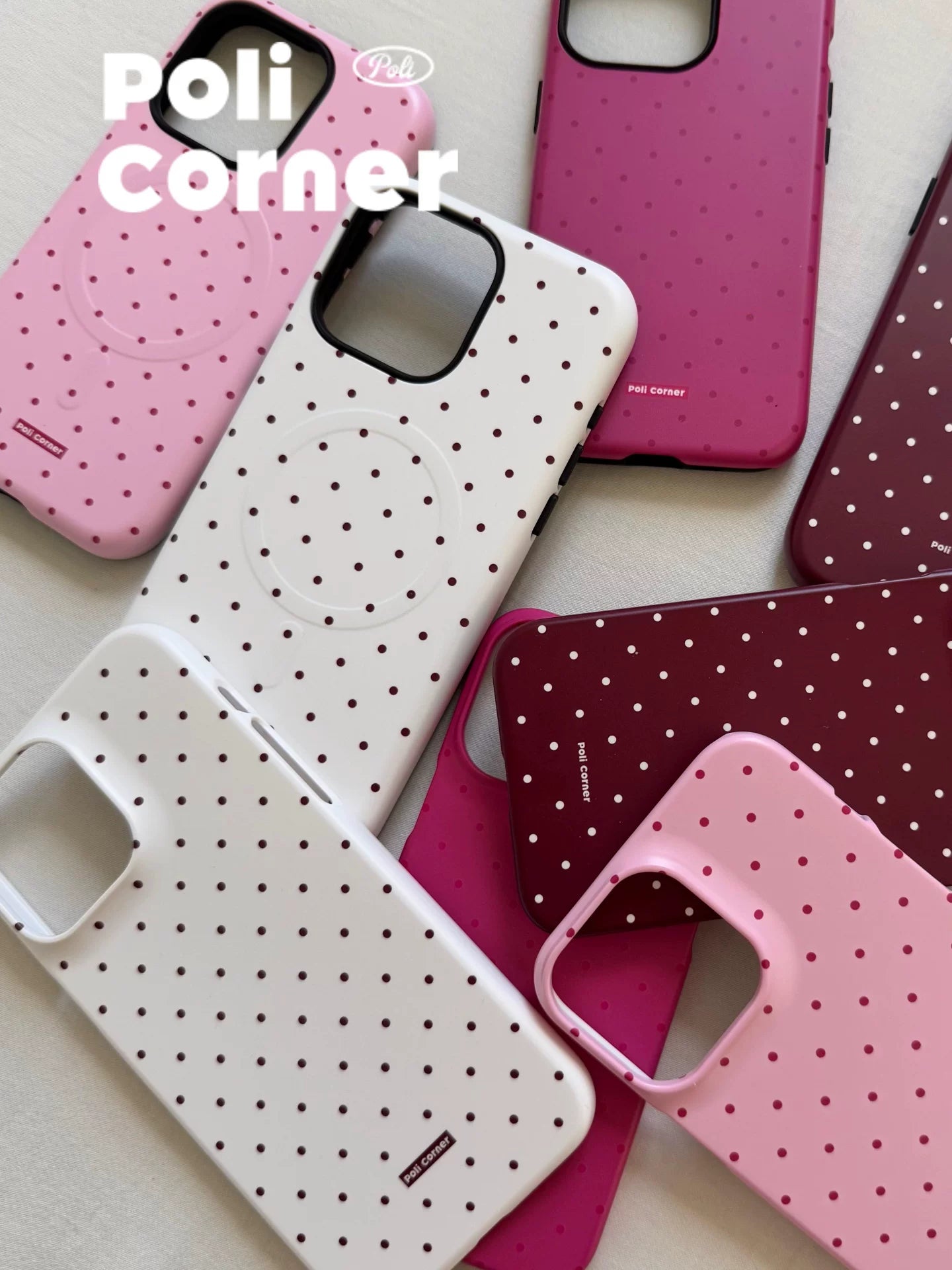 Yeni Barbie çəhrayı polka nöqtəli iPhone17 Pro Max mobil telefon qutusu Koreya idxal filmi ikisi birdə Apple 16pro yıxılmağa qarşı hər şey daxil qoruyucu örtük orijinal dizayn qabıqlı mobil telefon qutusu
