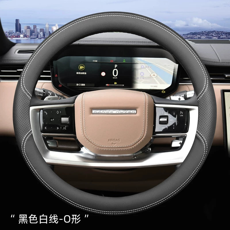 Land Rover steering wheel cover - ultra thin - for Defender, Discovery 4, 5, Pro Sport, Evoque L, Range Rover Velar Sport and other special car steering wheels.