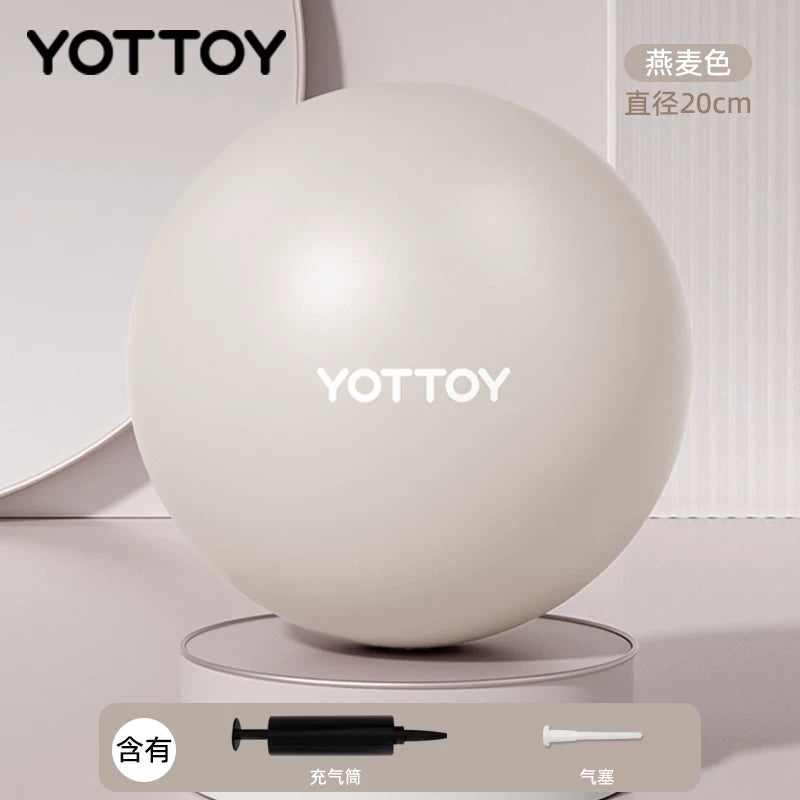 yottoy Pilates topu qalınlaşdırılmış partlayışa davamlı 300Kg yükdaşıyıcı gücləndirilmiş elastiklik təhlükəsizlik partlayışa davamlı çevik rebound