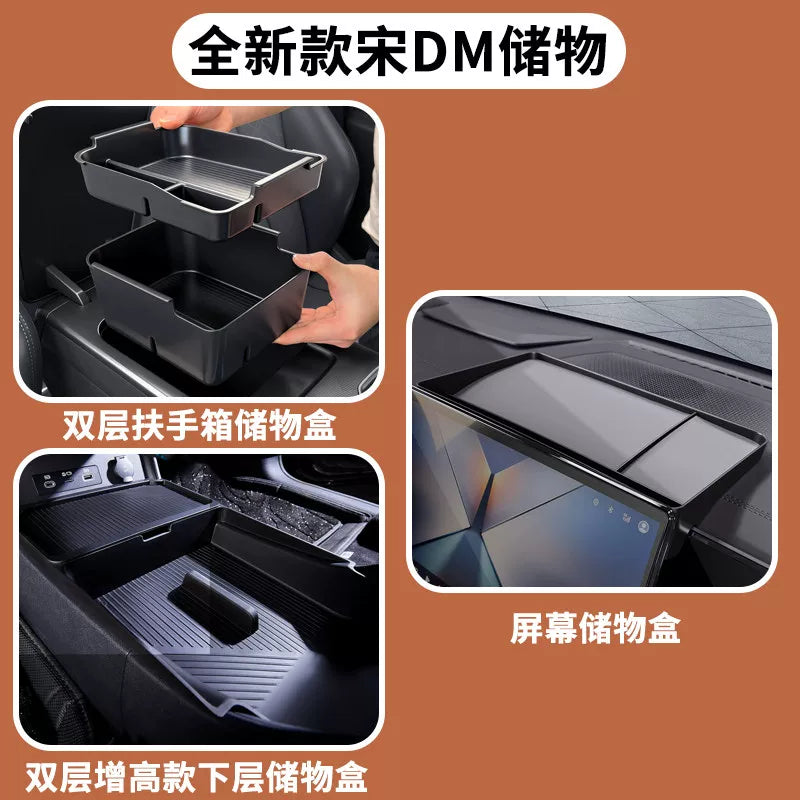 Suitable for BYD Song Ldmi armrest storage box, car storage box and all car interior accessories.