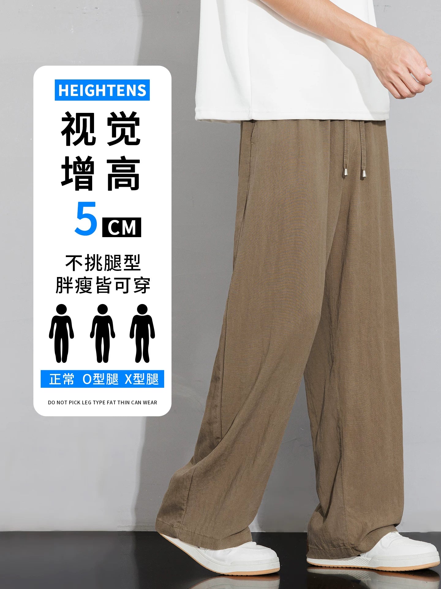 Old Money Style Tencel Linen Gündəlik Kişi Şalvar 2026 Yay Nazik Boş Düz Kişi İdman Şalvar Trend