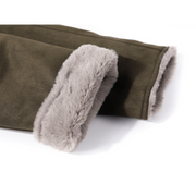 Cholisa-nın çox şirin payız/qış paltosu, 2025-ci ilin yeni modeli, dəbli qadın geyimləri, tüklü orta uzunluqlu zamşa palto.