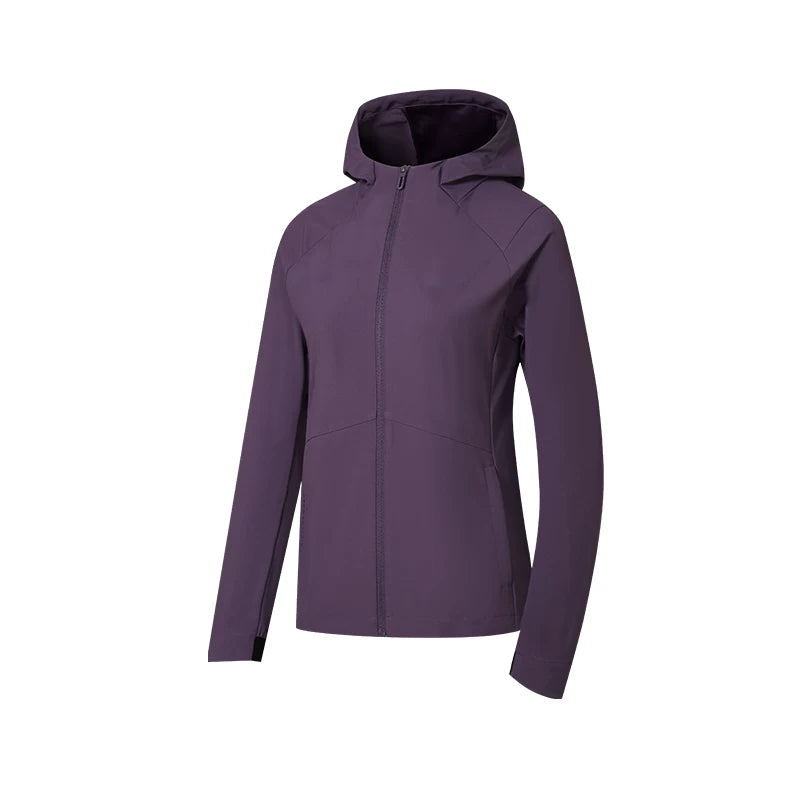 Hongxing Erke Qadın Gödəkçəsi Yaz Yeni Slim Fit Soft Shell Charge İdman Küləkli Gödəkçə Qadın Geyimi