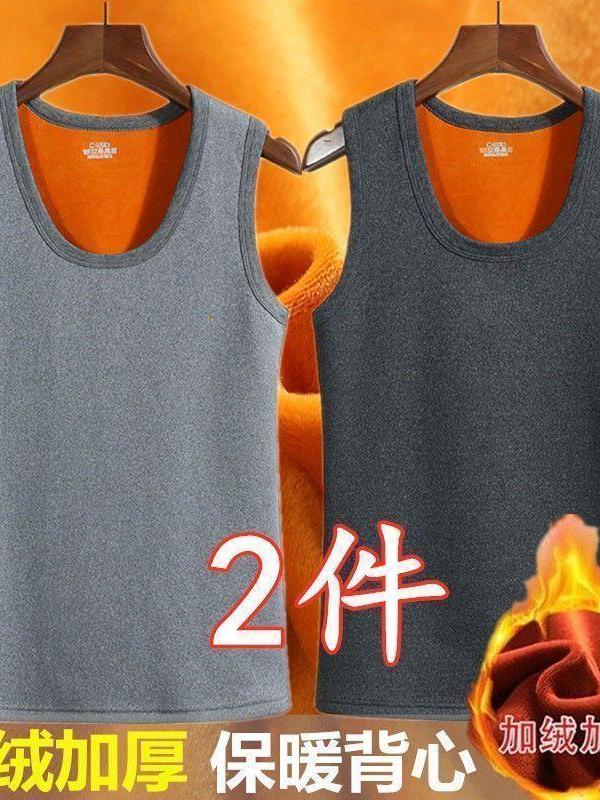 Kişilər üçün qış isti jileti, istilik verən, yun astarlı, qalınlaşdırılmış, kişi iç qatlı jilet, payız və qış üçün kişi jileti