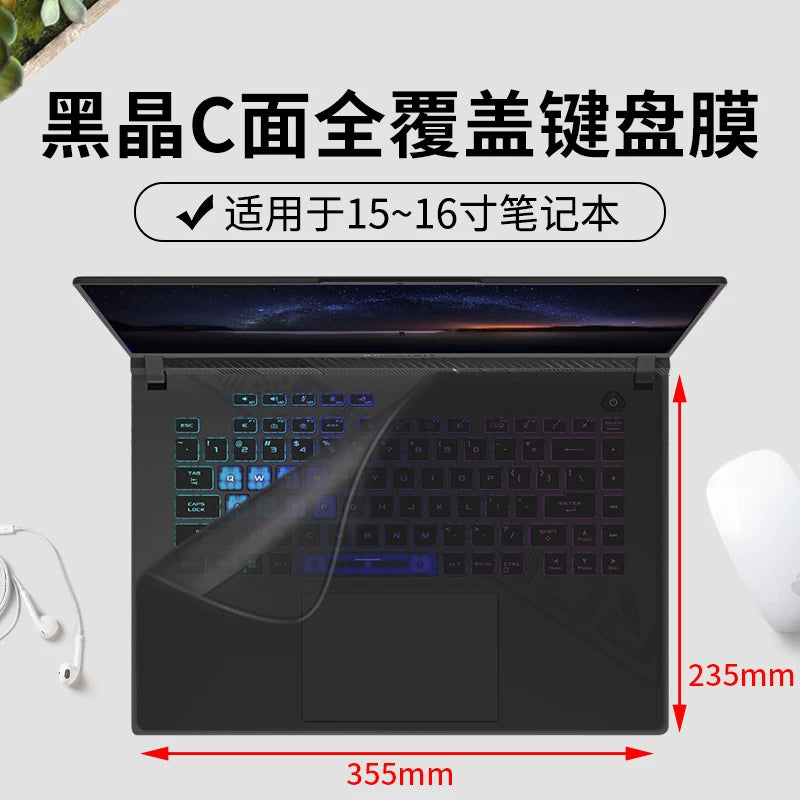 Noutbuk klaviaturası üçün uyğundur universal tam örtük Apple Dell Asus Huawei 15,6 düymlük Xiaomi Lenovo Honor 14 Xiaoxin Acer HP Star pro toz örtüyü 13 stiker