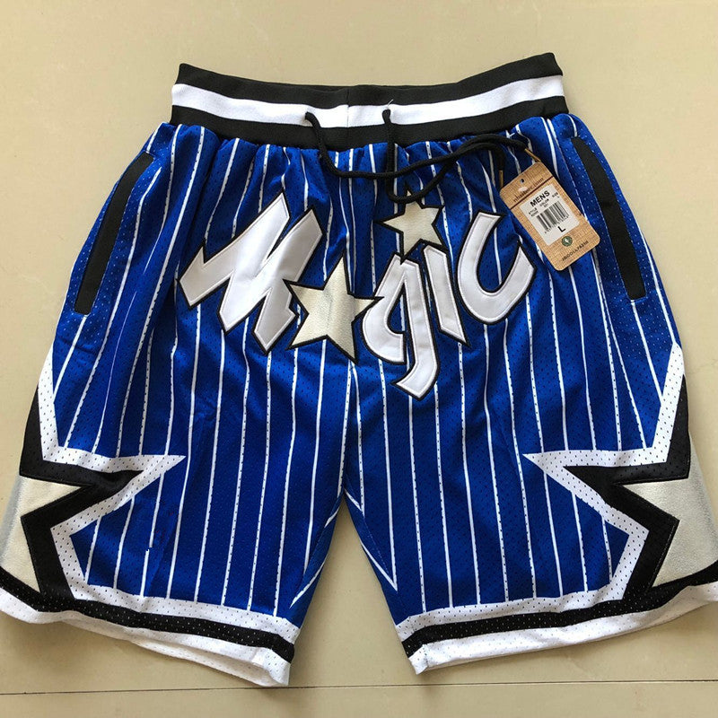 Magic Raptors Amerika basketbol şortu Bulls retro tikmə tez quruyan nəfəs ala bilən boş dizə qədər kişilər üçün şalvar