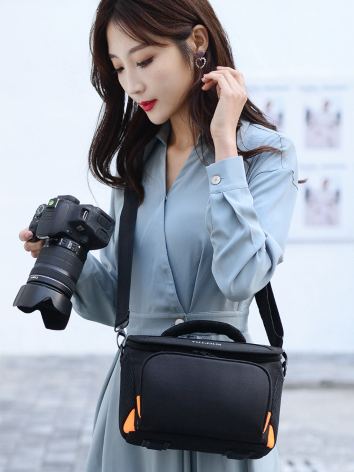 Fuji XT3 XT30 XT20 XT10 XA7 X3 XE2 XA20 XT100 güzgüsüz kamera çantası üçün uyğundur