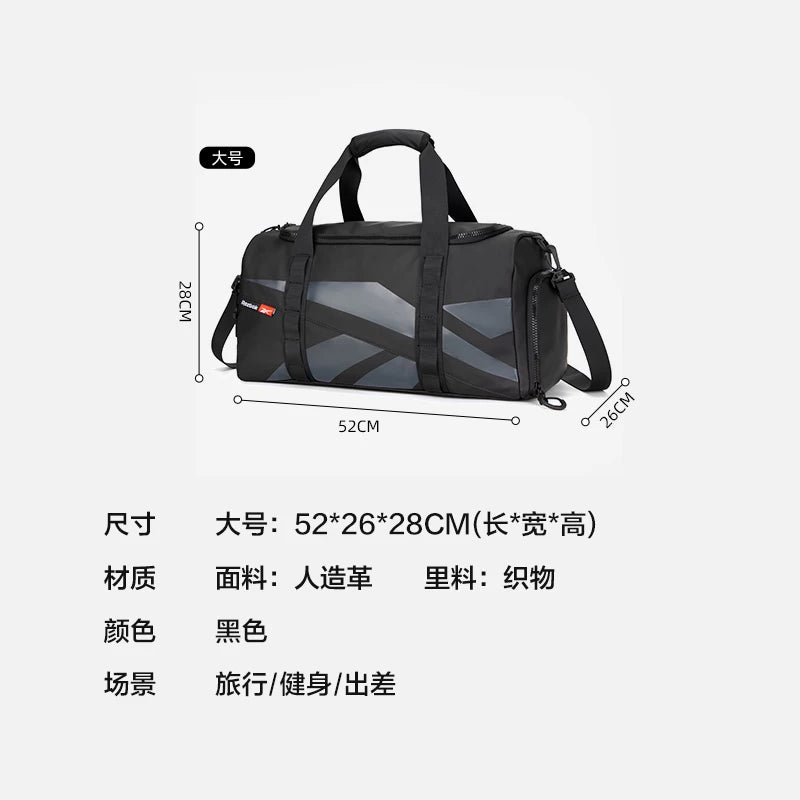 Reebok Böyük Tutumlu İşgüzar Səfər Çantası, Çiyin Çantası, Əl Çantası, Çarpaz Bədən Çantası, İdman Suya Davamlı İdman Zalı Çantası