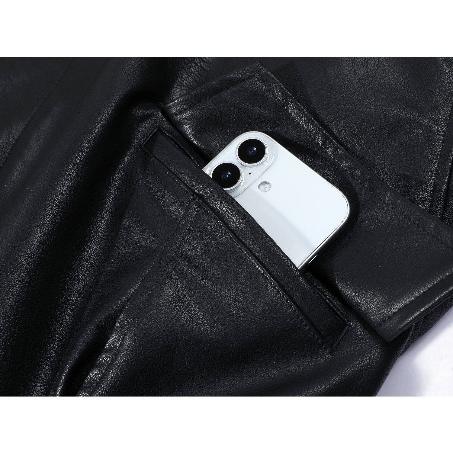 Cholisa 2025 Qadınlar üçün Unikal və Dəbli Pambıq Yastıqlı Gödəkçə, Payız və Qış Motosiklet Gödəkçəsi, Xəz Yaxalıq Dizaynlı PU Dəri Gödəkçə