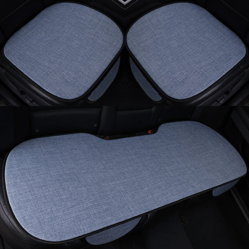 Avtomobil Yastığı Bütün İl Boyu Neytral Kətan Kiçik Bel Yay Nəfəs ala bilən Pambıq Kətan Sürüşməyən Sərin Yastıq Minimalist Oturacaq Örtüsü Oturacaq Yastığı