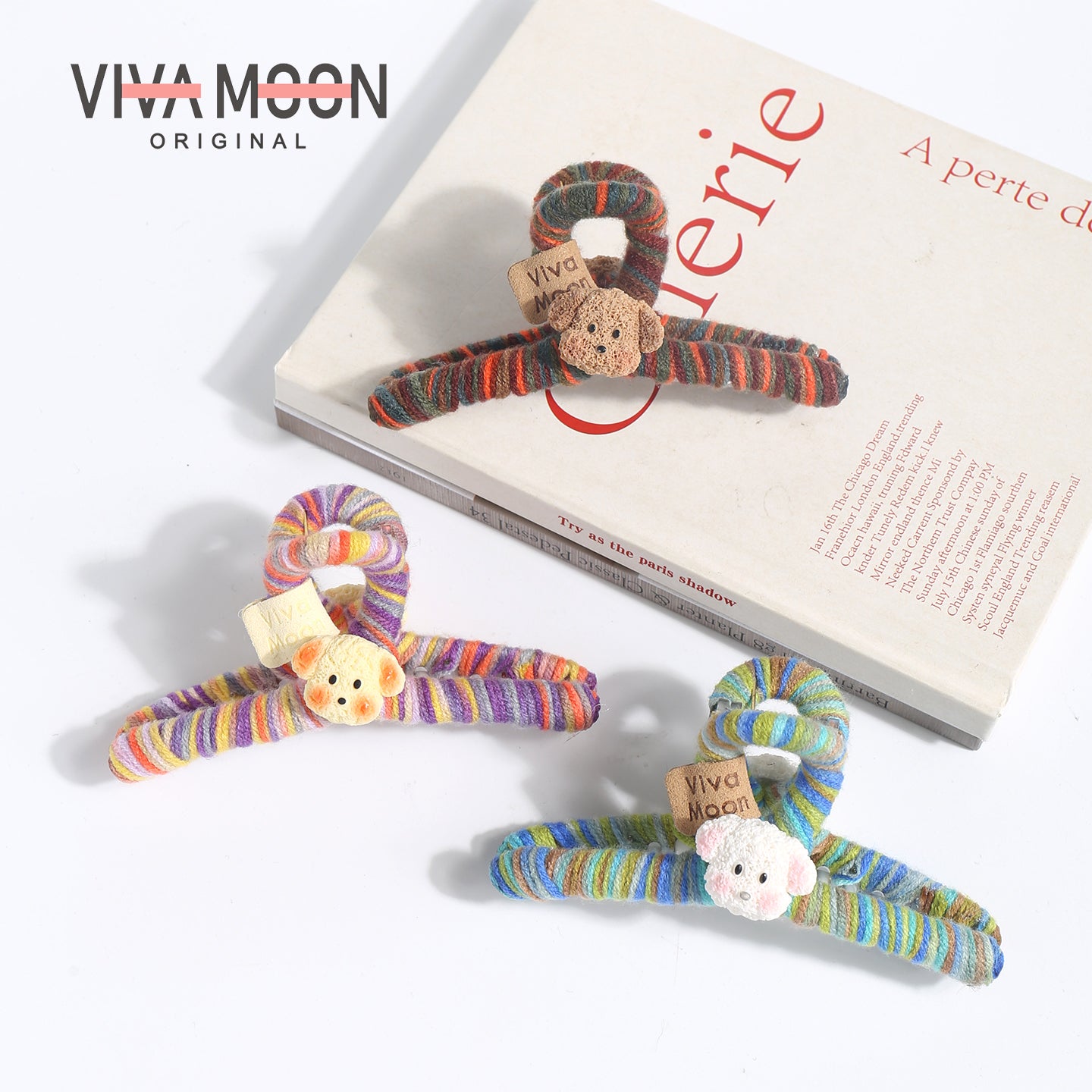 Koreya üslubunda şirin bala caynaq sancağı, sevimli və sadə iplik saç sancağı, böyük ölçülü, başın arxası üçün, yuxarı baxan saç sancağı, payız və qış saç aksesuarı.