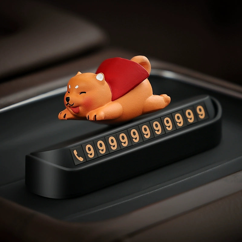 Elf Avtomobil Müvəqqəti Dayanacaq İşarəsi Avtomobil Avtomobil Hərəkət edən Telefon Nömrəsi İşarəsi Sevimli İnteryer Qızlar üçün Dekorasiya Təchizatları