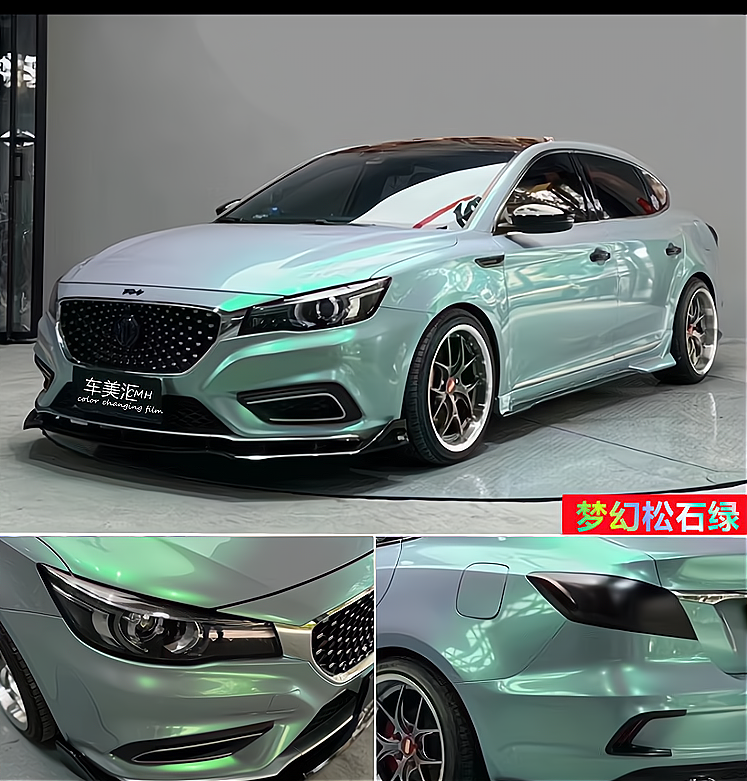 Pethuayue Pudra Rəng Dəyişən Film Tam Avtomobil Qapağı Fantaziya Vulkanik Kül Avtomobil Filmi Rəng Dəyişən Parlaq Qara Tpu Görünməz Avtomobil Filmi