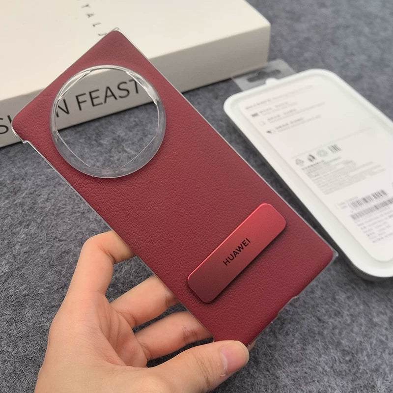Orijinal orijinal Huawei matex6 cib telefonunun qoruyucu qutusu mötərizəsi rəsmi orijinal eyni ultra nazik fırlanan mötərizə düşməyə qarşı qoruyucu örtük X5 Kollektor Buraxılışı həqiqi dəri haşiyəsiz sadə iş dərisi