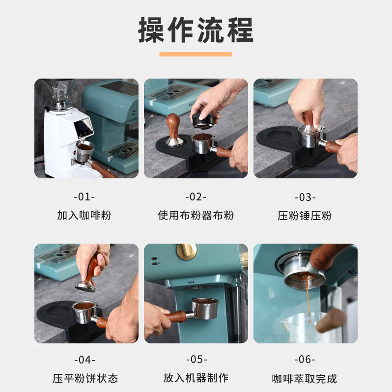 Bai Cui/Derlla/Dongling/İtalyan qəhvə maşını dibsiz tutacaq 51mm cüt fincan ikiqat ağızlı alt tutacaq universal