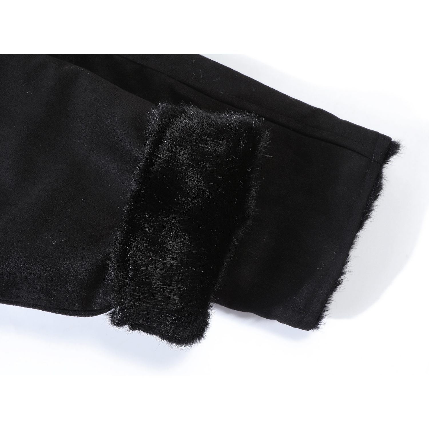 Cholisa Hepburn üslubunda qırxılmış palto, qış üçün yun astarlı, zərif orta uzunluqlu qadınlar üçün zamşa palto, çox gözəl.