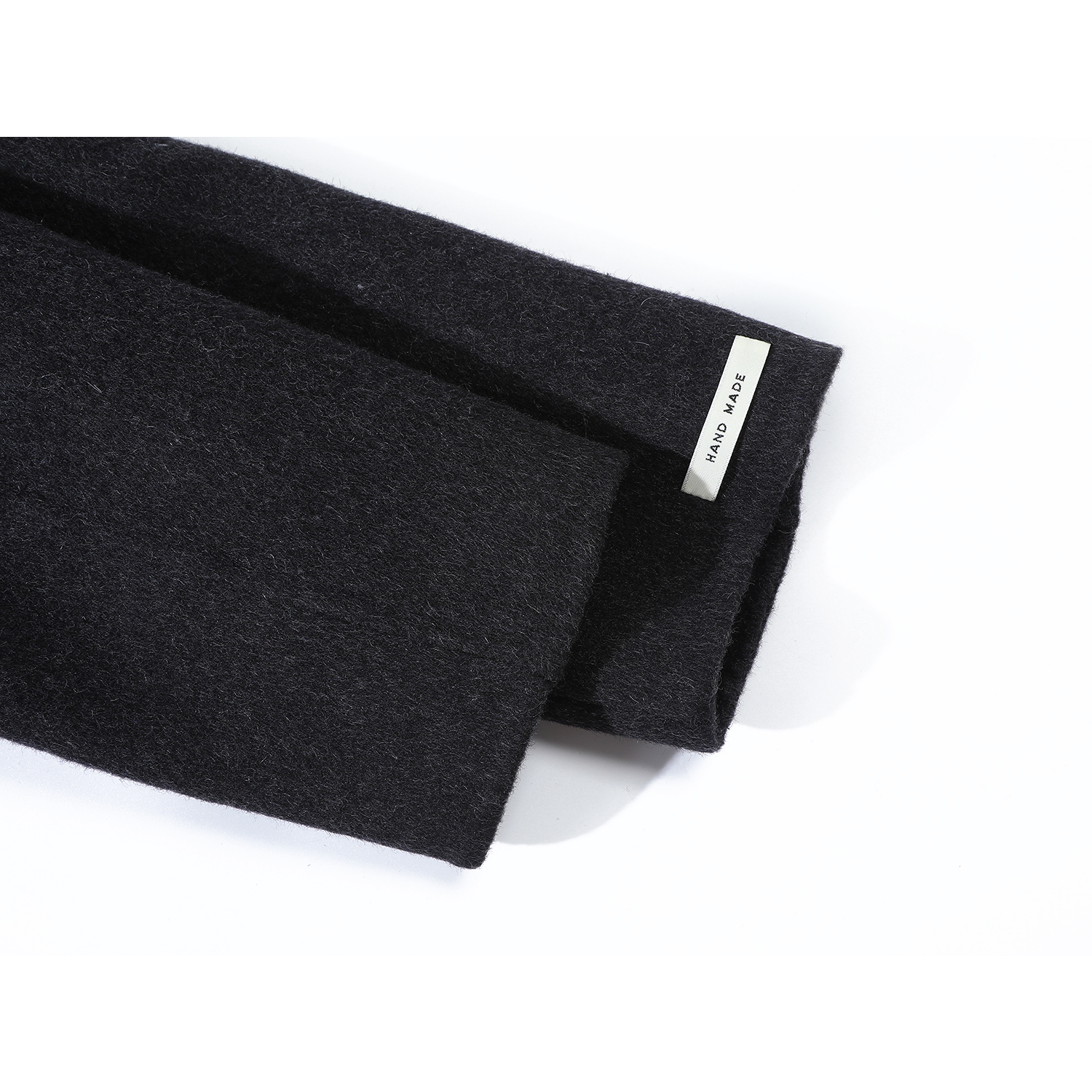 Qiao Lisa-nın qadınlar üçün super gözəl qara yun paltosu, Hepburn üslubunda, yüksək səviyyəli, qalın iki tərəfli yun yeni qış paltosu