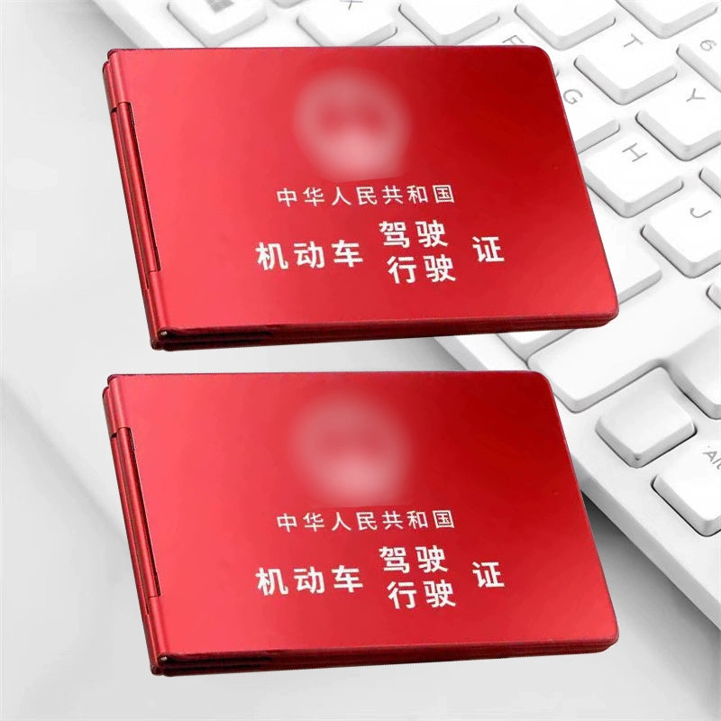 Alüminium Alaşımlı Motorlu Nəqliyyat vasitəsi Sürücülük Vəsiqəsi və Avtomobil Qeydiyyatı Kartı Çantası İkisi Bir Arada 2025 Yeni Model Sürücü Lisenziyası Sənəd Sahibi Kart Sahibinin Çantası