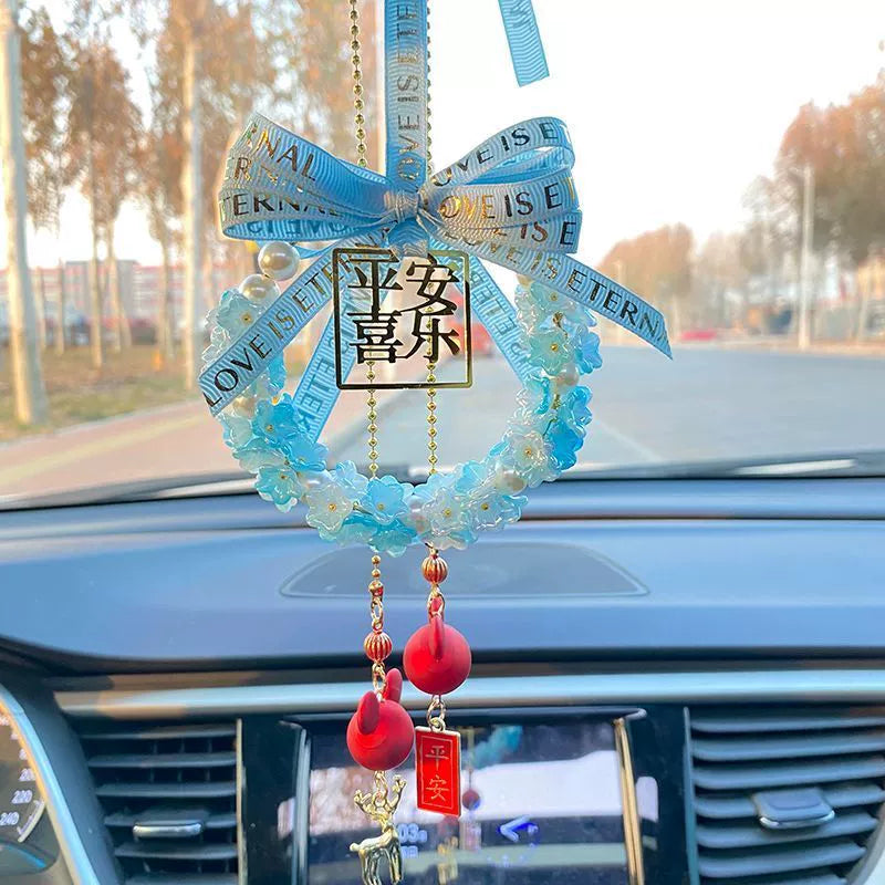 2025 Yeni Avtomobil Asqıları İnternet Məşhur Avtomobil Arxa Görünüş Güzgüsü Asma Qadın Avtomobili Yüksək səviyyəli Kulonlar Ornamenti Safe Joy