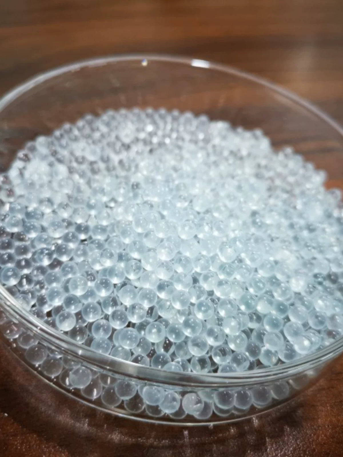 Standart şəffaf şüşə muncuq xətası ±0.05mm Müxtəlif spesifikasiyalar eksperimental örtülmüş muncuq daşıyıcı nasos başlığı doldurulması Pulsuz çatdırılma