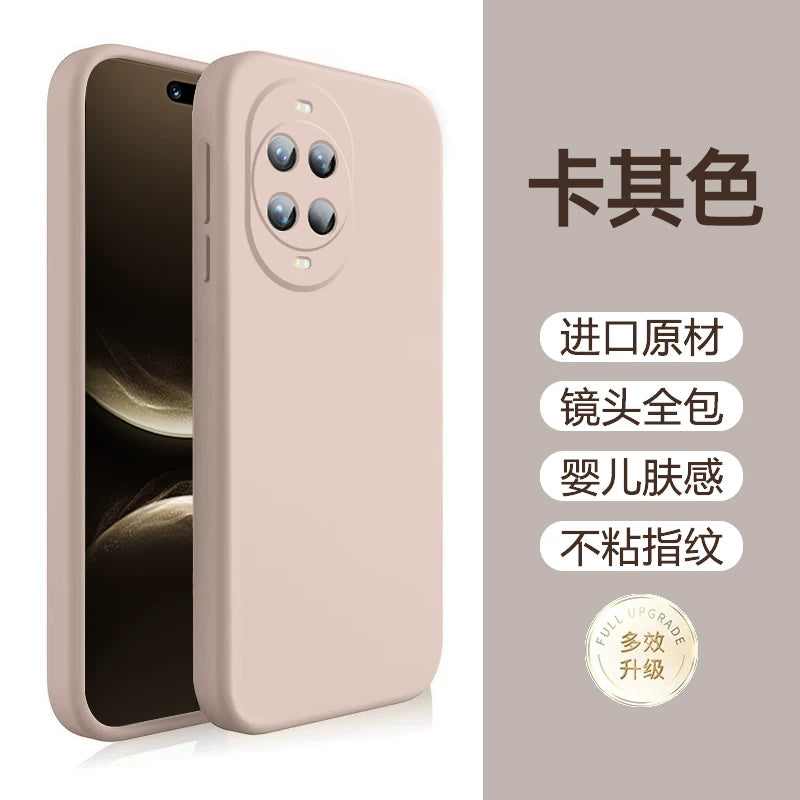 Huawei nova14pro üçün uyğundur mobil telefon qutusu yeni 14ultra maye yumşaq silikon 13pro lens hər şey daxil 2 sadə düz rəng 11 yüksək səviyyəli super gözəl görünüşlü qabıq kişi və qadın yıxılmağa qarşı qoruyucu örtük BC