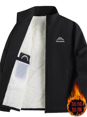 Kişilər üçün payız/qış üçün yun astarlı, qalınlaşdırılmış, dəbli, çoxfunksiyalı ayaqaltı gödəkçə, külək və suya davamlı küləkdən qoruyucu.