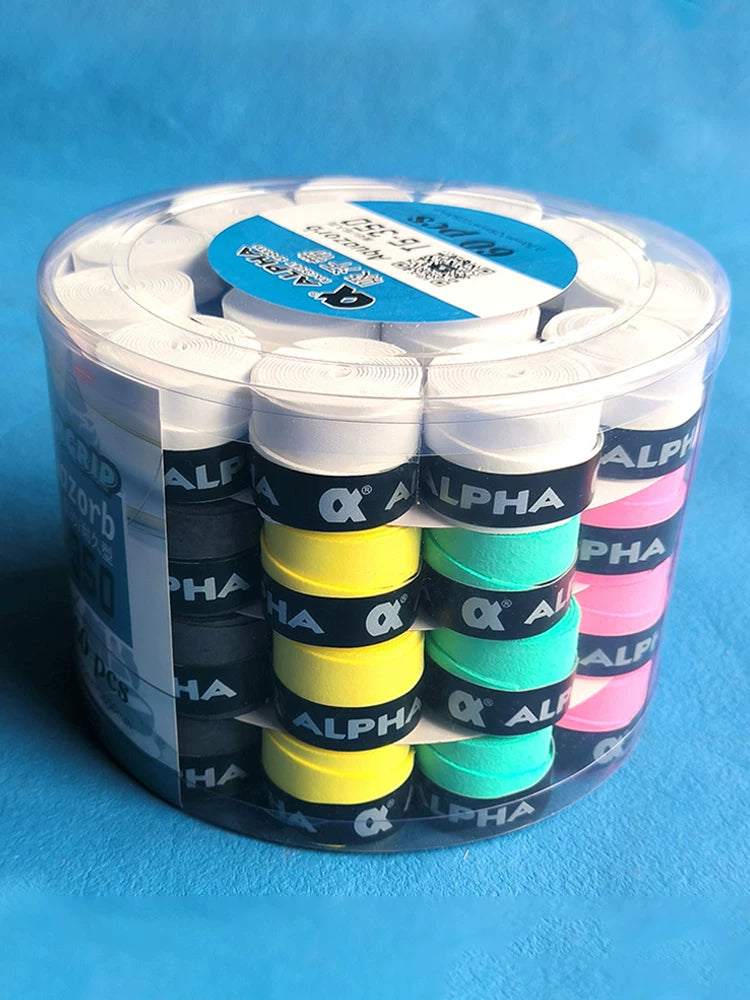 ALPHA Alpha tər bandı tennis raketi, badminton raketi, qayışlarla bükülmüş, sürüşməyə qarşı xüsusi əl geli