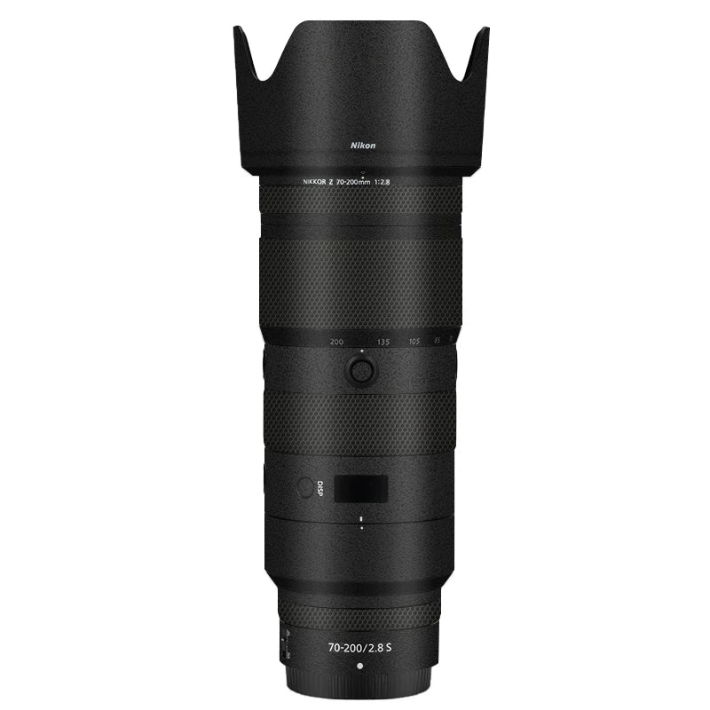 Meibendo Nikon Z 70-200 F2.8S nəsil lens qoruyucu film 70200 şaxtalı karbon fiber kamuflyaj stikeri üçün uyğundur