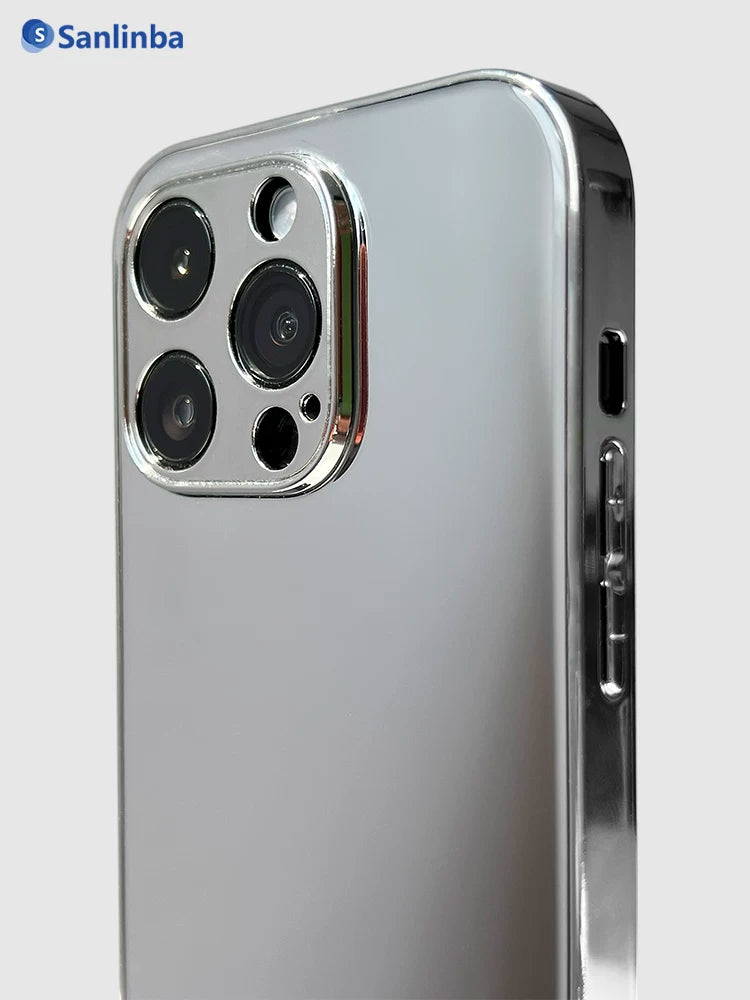Apple iPhone17ProMax mobil telefon üçün uyğun yüksək keyfiyyətli şüşə güzgü kosmetik güzgü minimalist və sadə 16/15/14 Samsung qatlanan ZFold4/Huawei Mate50/P40