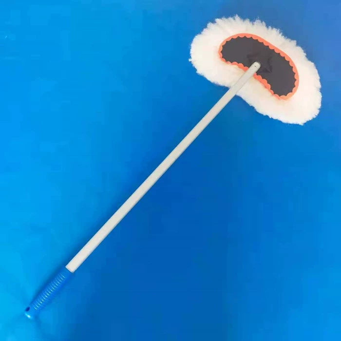 Uzun Alüminium Alaşımlı Genişləndirici Bağlantı Avtomobil Yuma Fırçası Yumşaq Yun Pambıq İpli Fantastik Mopping Aləti Avtomobil Tozlayıcı Mum Fırçası Baş Süd İpək Avtomobil Fırçası