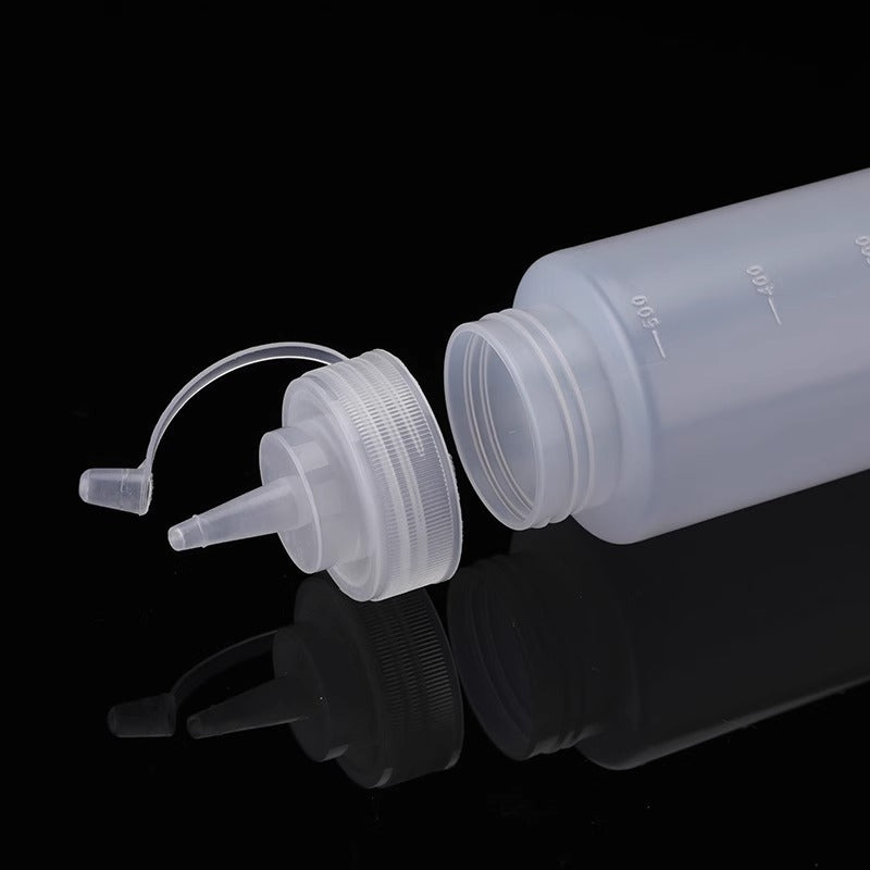 Sıx sous şüşəsi pomidor salatı sousu plastik ucluq sıxmaq üçün sıxma şüşəsi kommersiya yağ şüşəsi məişət sousu sousu ədviyyat şüşəsi - 2