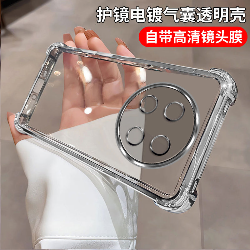 Obyektiv filmi ilə Huawei Enjoy 90 Pro Max mobil telefon qutusu üçün uyğundur, şəffaf Enjoy 90 Plus yeni Enjoy 90 düşməyə qarşı qoruyucu örtük CHZ-AL00 hər şey daxil Ninety Pro qabıq kişi maks qadın