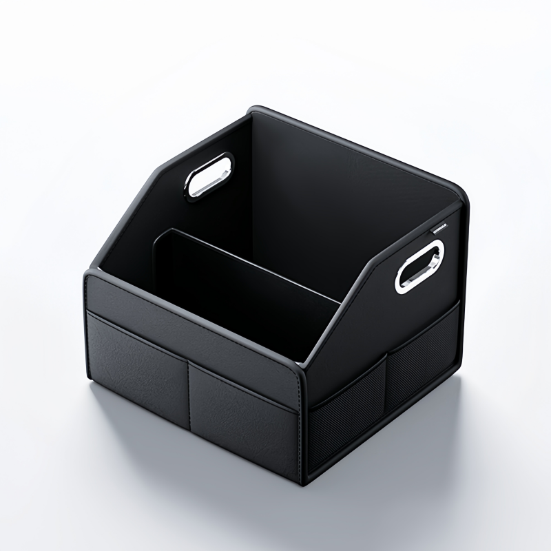 Avtomobil sərnişini tərəfindəki saxlama qutusu, salon üçün qatlanan dəri saxlama qutusu, baqaj saxlama qutusu, avtomobilin arxa qapısı təşkilatçısı