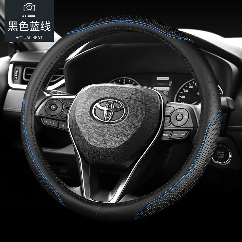 Toyota Corolla, RAV4, Levin, Avalon, Camry, Yaris və CHR üçün uyğun dəri sükan örtüyü