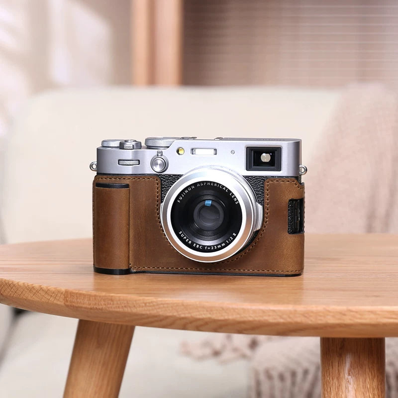 Fuji X100Vi Qoruyucu Çanta Dəstəyi Kamera Çantası Baza Aksesuarları Orijinal Dəri Çanta