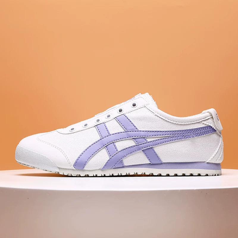 Klassik Kuijia Mexi 66 Tiger Zolaqlı Yapon Stilində Kişilər və Qadınlar üçün Sürüşkən Dəri Ayaqqabılar, Agande Təlim Ayaqqabıları