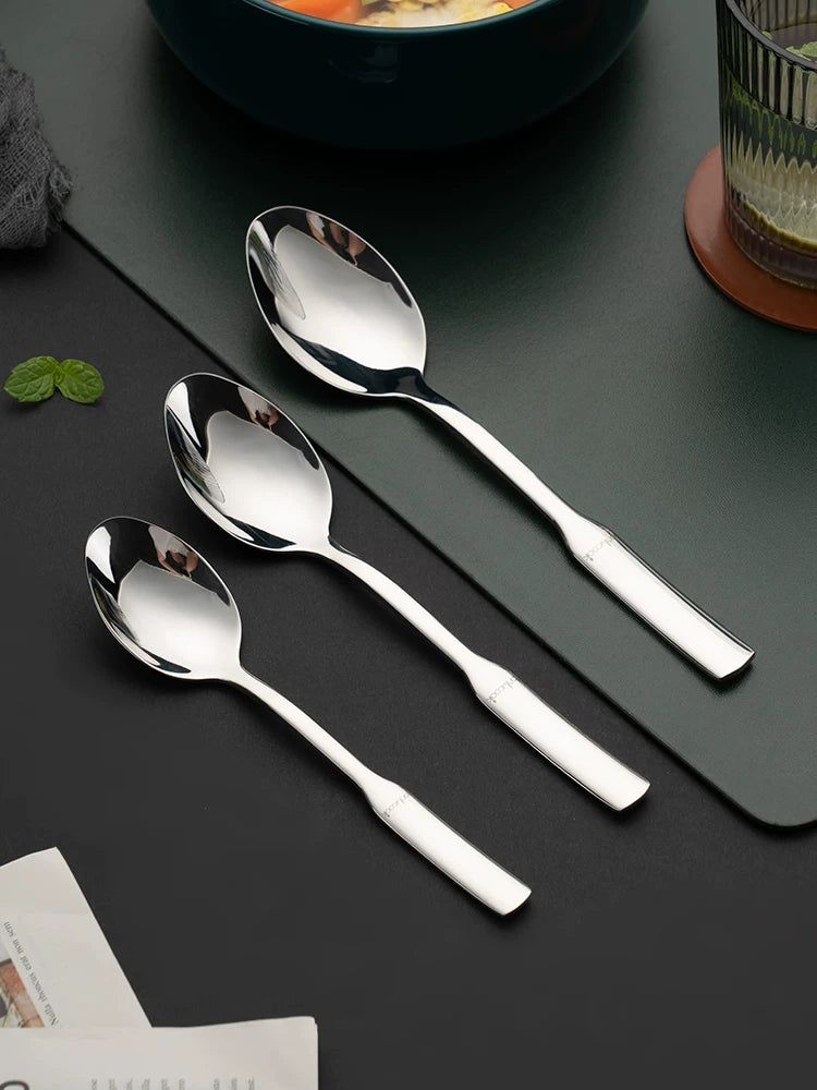 onlycook qida dərəcəli 316 paslanmayan polad qaşıq məişət qaşıq uşaq yemək qaşığı körpə süfrə qaşığı