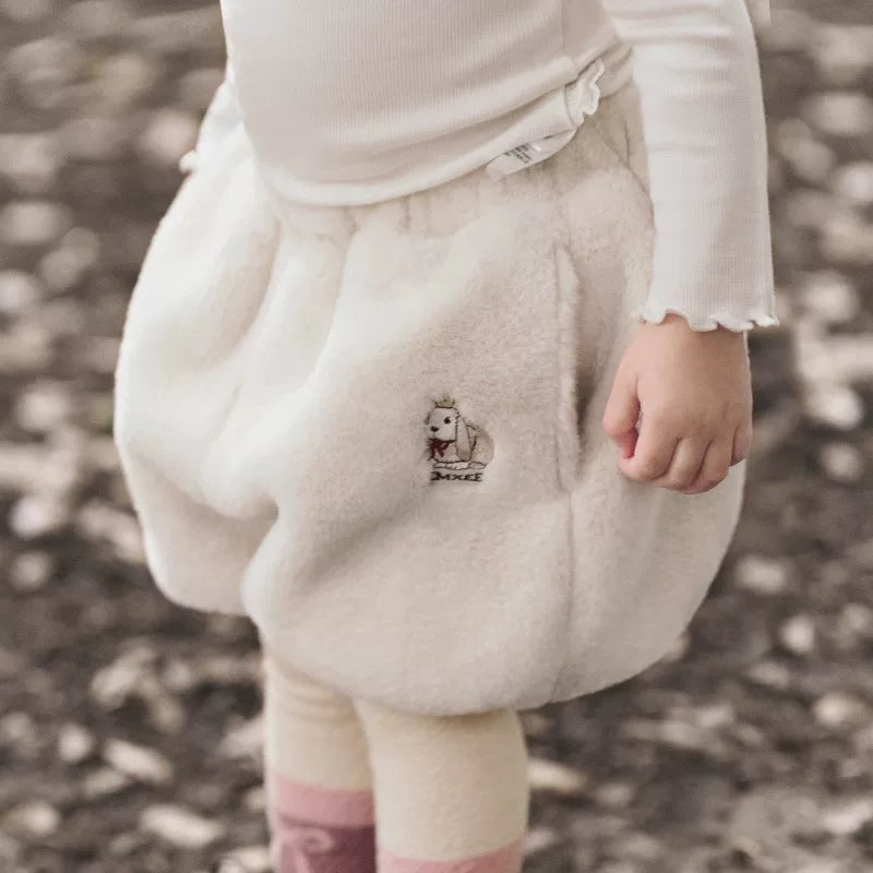 Manxi Körpə Uşaq Geyimləri Qış İsti Palto Qızlar üçün Başlıqlı Yeni Stil Çox yönlü Şirin Peluş Top