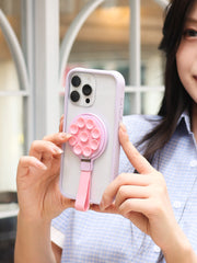 [Ju Jingyi və Chen Duling ilə eyni üslub] FUNNYRICH iPhone17ProMax mobil telefon qutusu üçün uyğun olan yeni maye silikon şəffaf əsas qabıq Apple 16 qoruyucu örtük hava maqnit stend 15