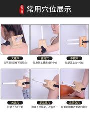 Bərk ağacdan yaxa qutusu, portativ moxibustion məişət moxa çubuq qutusu, taxta sabit sütunlu fumiqasiya cihazı, bütün bədən üçün universal moxibustion cihazı