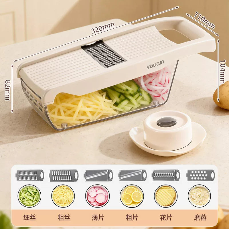 Youqin kartof sürtgəci, tərəvəz kəsən artefakt, çoxfunksiyalı sarımsaq pastası, ev mətbəxi kazıyıcısı, turp dilimi və sürtgəc