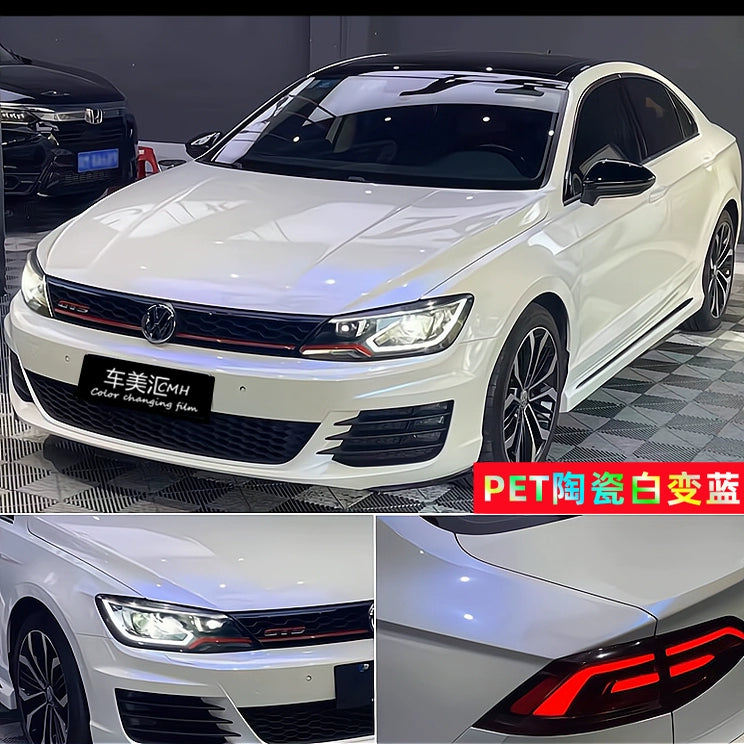 Pethuayue Pudra Rəng Dəyişən Film Tam Avtomobil Qapağı Fantaziya Vulkanik Kül Avtomobil Filmi Rəng Dəyişən Parlaq Qara Tpu Görünməz Avtomobil Filmi