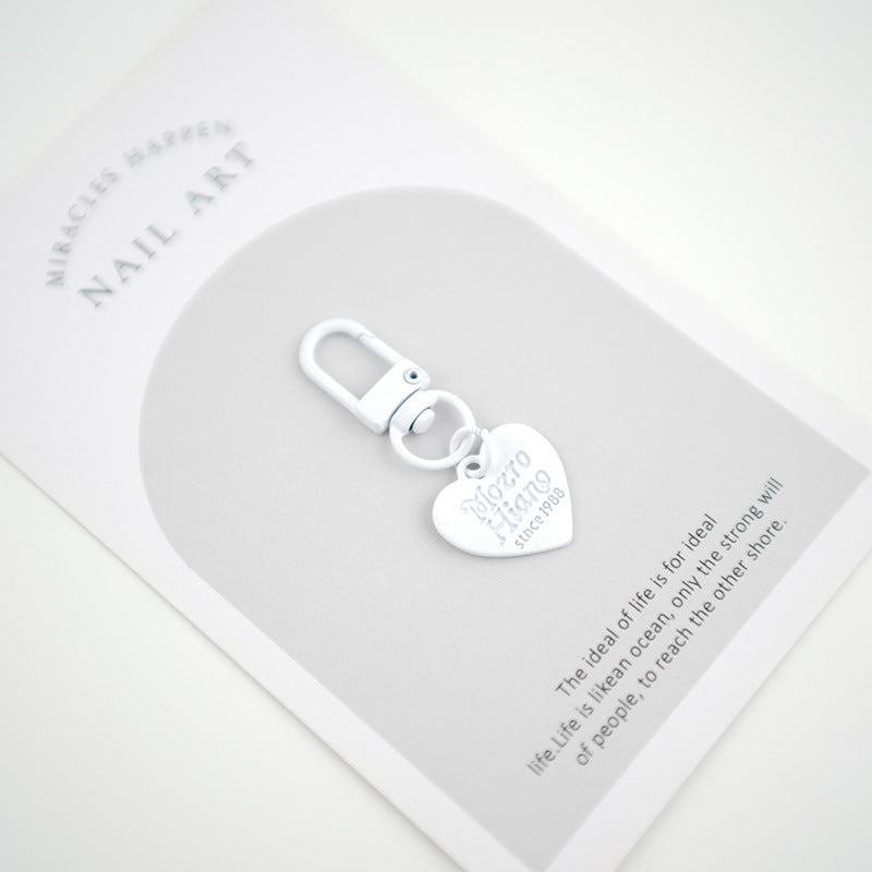 Ürək formalı kulon, konfet rəngli şarf, AirPods metal açar zənciri, Koreya hərfli qulaqcıqlar, çantalar üçün ürək formalı aksessuarlar.