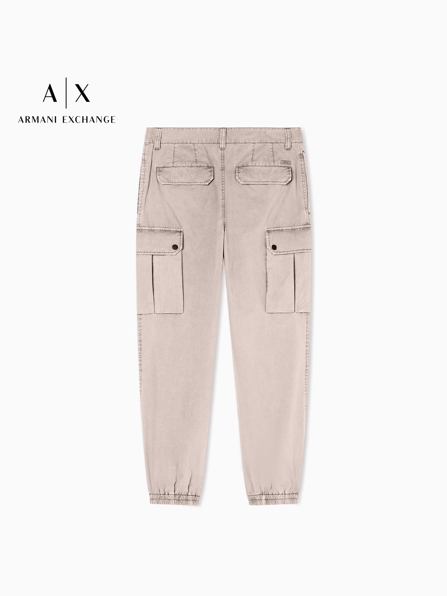 ARMANI EXCHANGE / Armani Spring Yeni Kişilər üçün Təmiz Pambıqdan Danacıqlı Kombinezonlu Gündəlik Şalvar Rəsmi