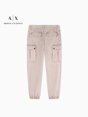 ARMANI EXCHANGE / Armani Spring Yeni Kişilər üçün Təmiz Pambıqdan Danacıqlı Kombinezonlu Gündəlik Şalvar Rəsmi