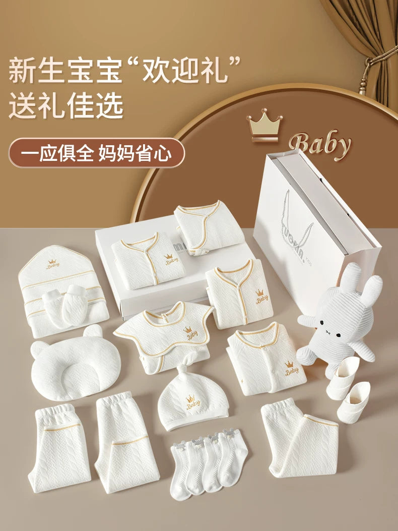 Körpə geyimləri, yeni doğulmuş körpələr üçün hədiyyə qutusu, təmiz pambıq dəsti, yeni doğulmuş körpələr üçün hədiyyələrin tam kolleksiyası, dolunay şənliyi və daha çox şey.