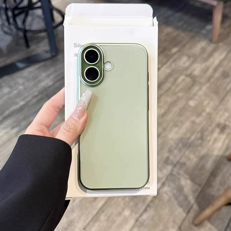 Yaşıl adaçayı ilə yaxşı birləşir! ! iPhone17 mobil telefon qutusu üçün uyğundur, yeni yüngül və şaxtalı elektrokaplama Apple 17 tutqun şəffaf sadə çərçivə, yüksək səviyyəli düşməyə qarşı kişilər və qadınlar üçün sərt çanta
