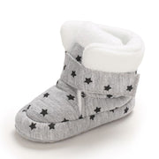 01YearOl üçün Soft Bottom Star Print Gündəlik Pambıq Uşaq Ayaqqabıları